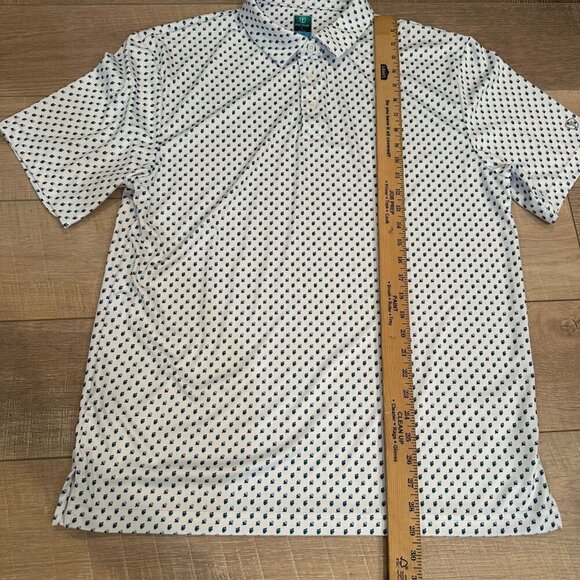 PRO TOUR COOL PLAY MENS GOLF SHIRT LARGE DRI FIT POLO ACORNS - Picture 7 of 7